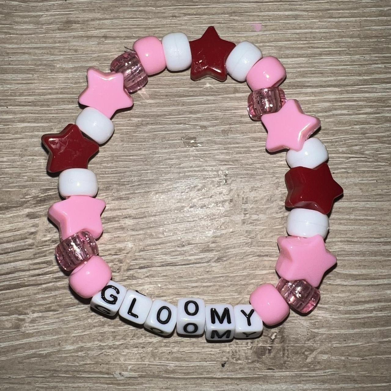 💕❤️‍🩹gloomy bear pink and black friendship kandi | Depop