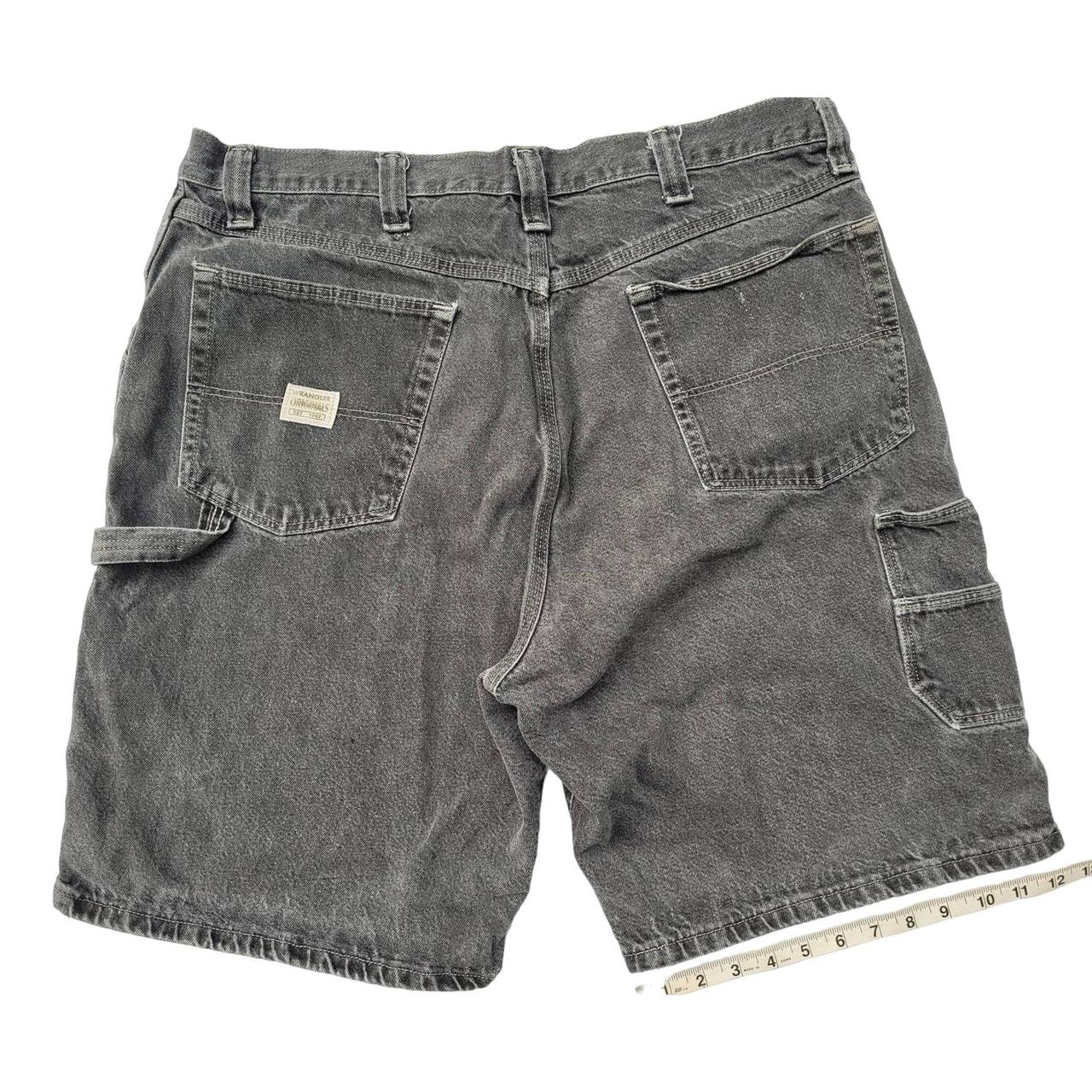 Vtg Wrangler Carpenter utility jorts Denim Cotton.... - Depop