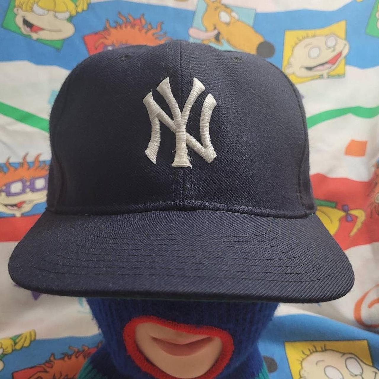 Vintage 80s 90s New Era NY Yankees fitted hat.... - Depop