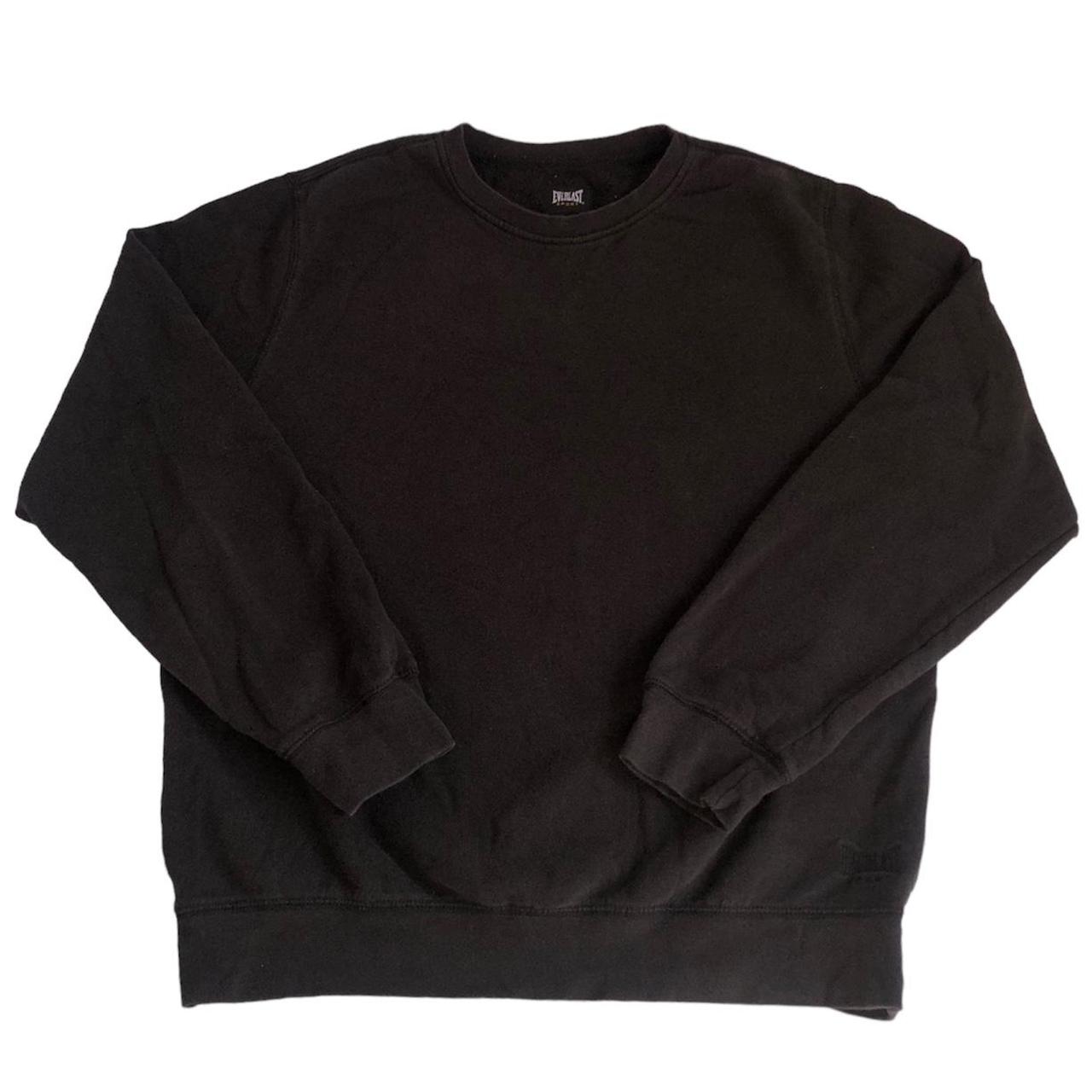 Everlast Sport Crewneck Sweatshirt Adult S Faded Black - Grungy