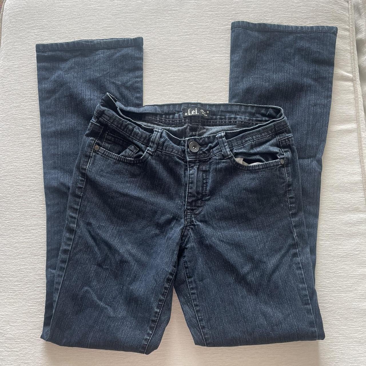 lei chelsea low rise jeans y2k size 5 #lowrise... - Depop