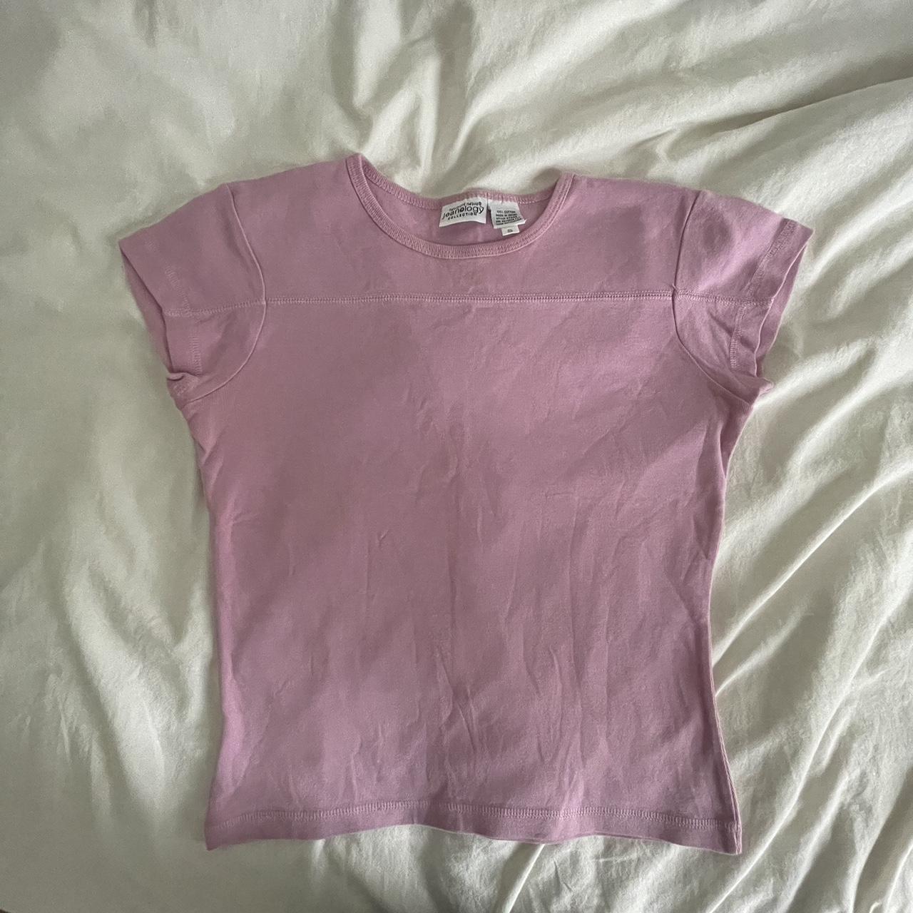 cutest pink baby tee good quality, looks... - Depop