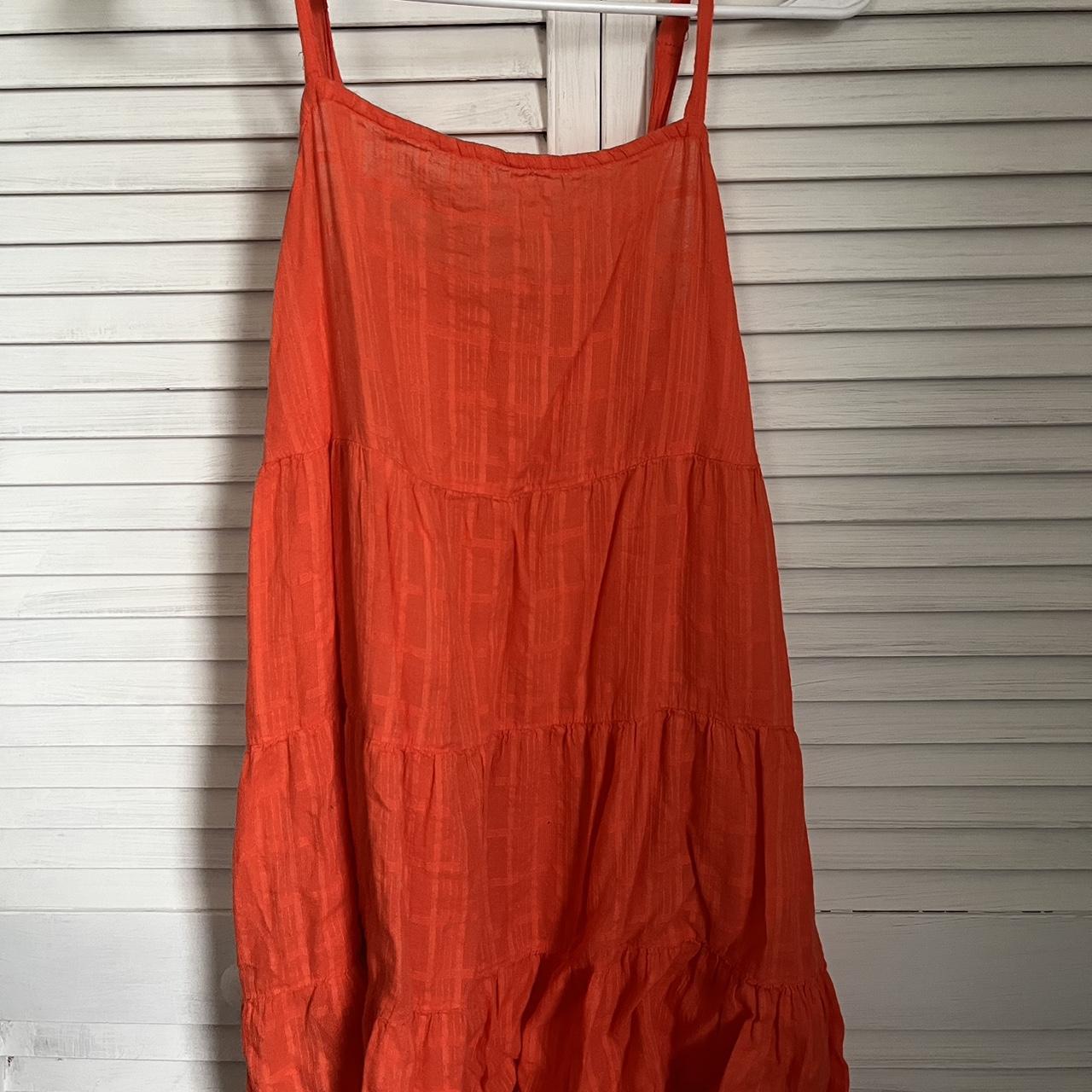 small orange old navy dress Depop