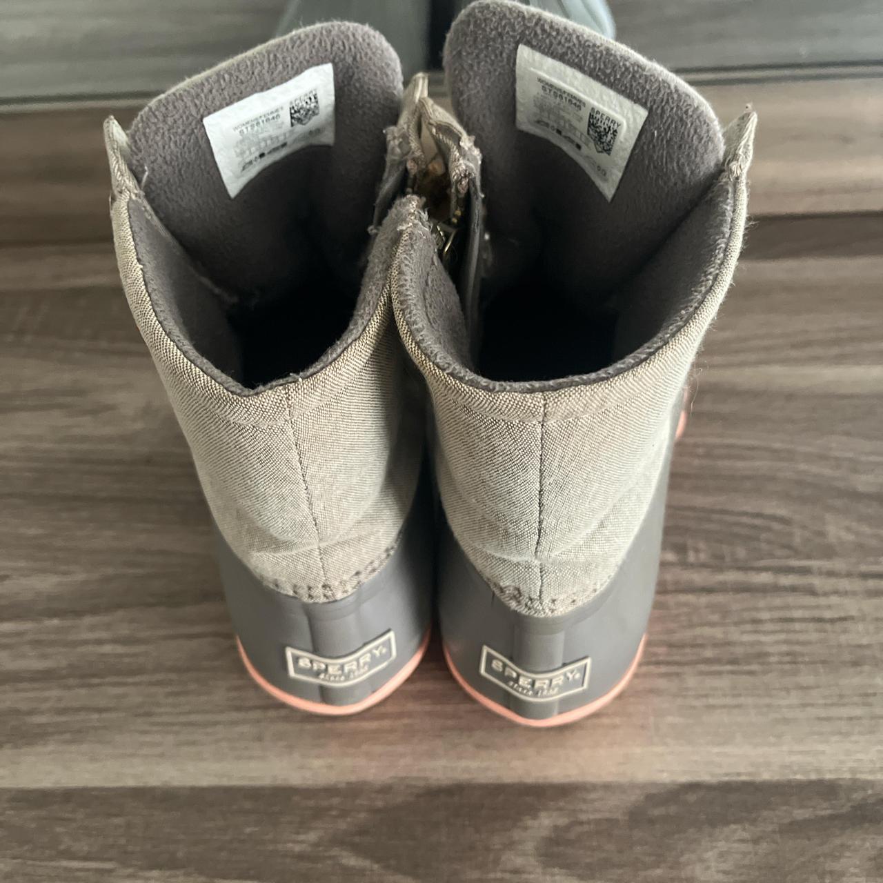 sperry duck boots women grey