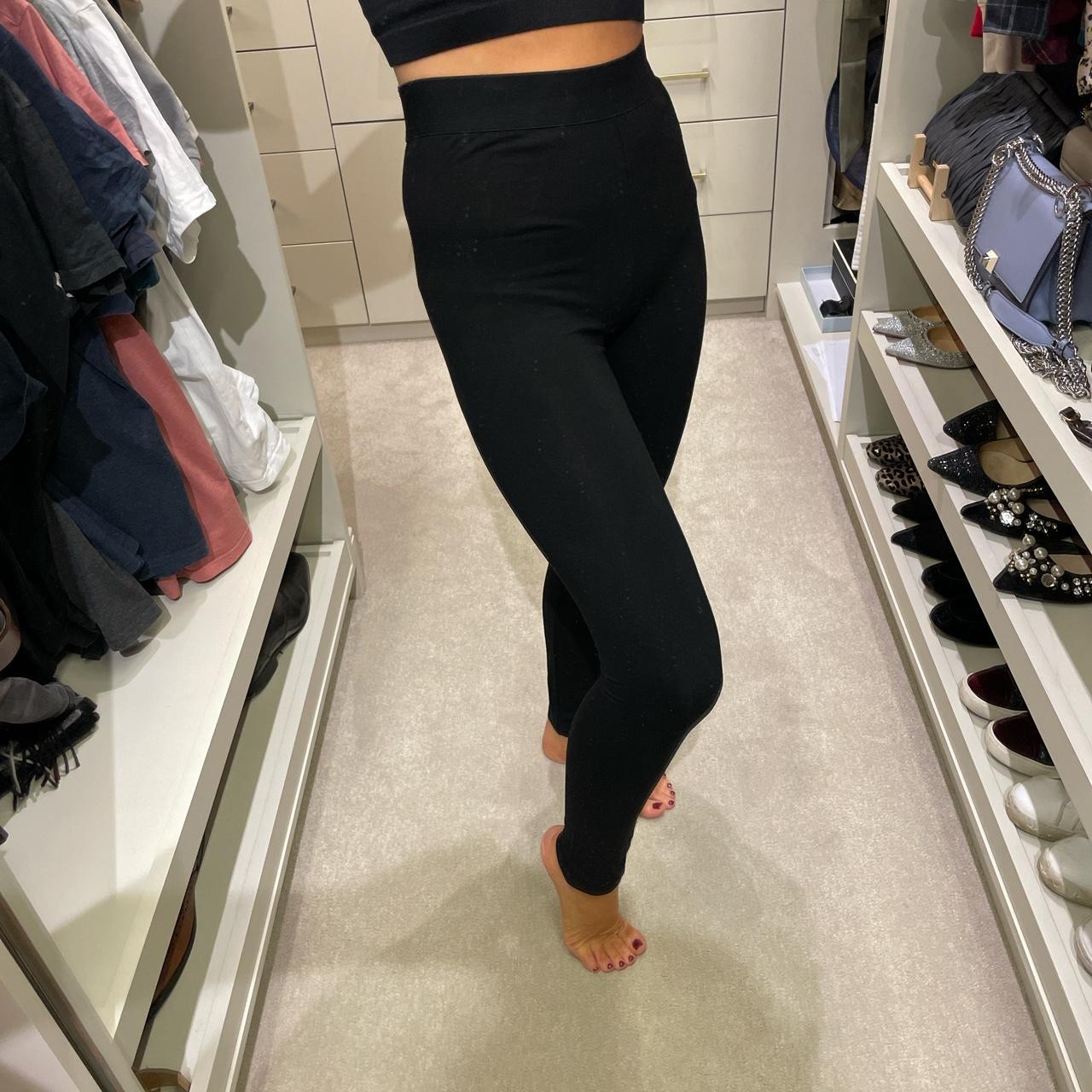 The White Company black leggings with elasticated... Depop