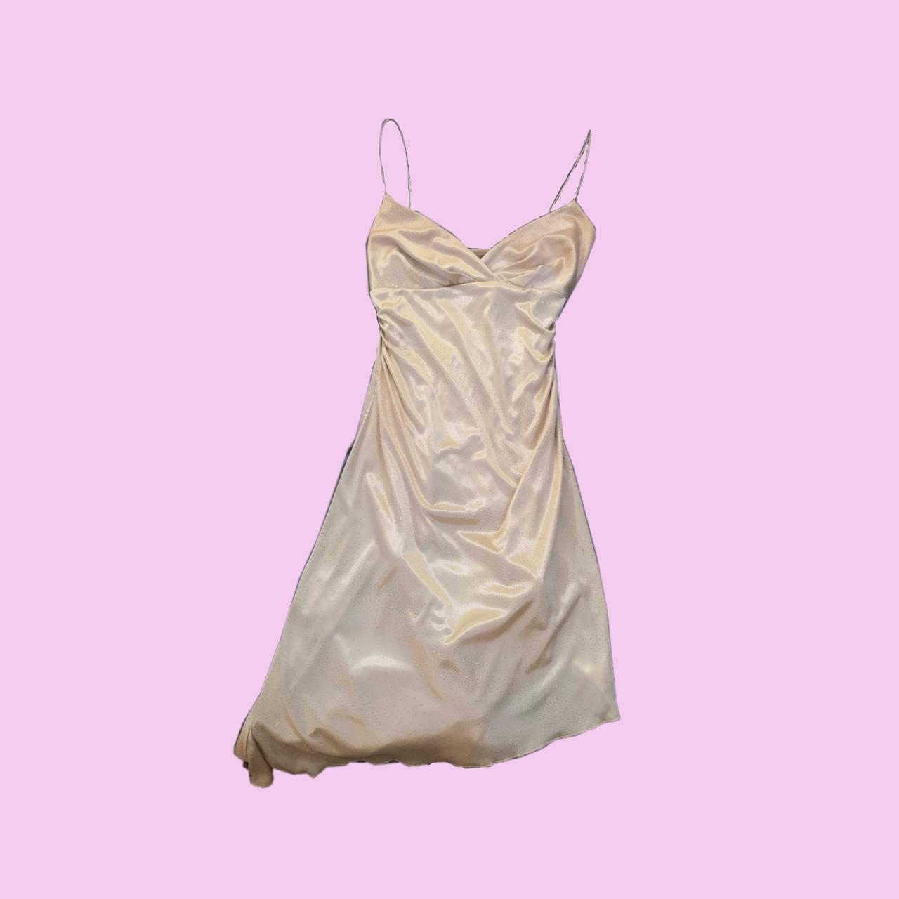 Champagne silk dress🥂... Depop