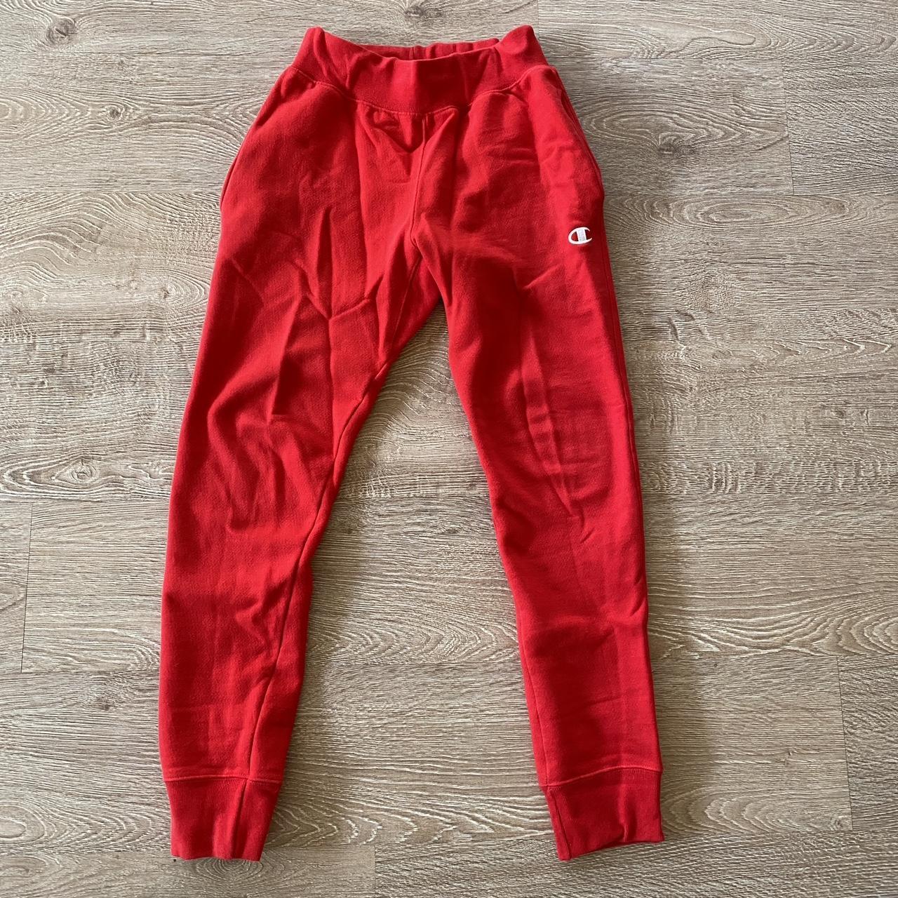 Champion sale red joggers