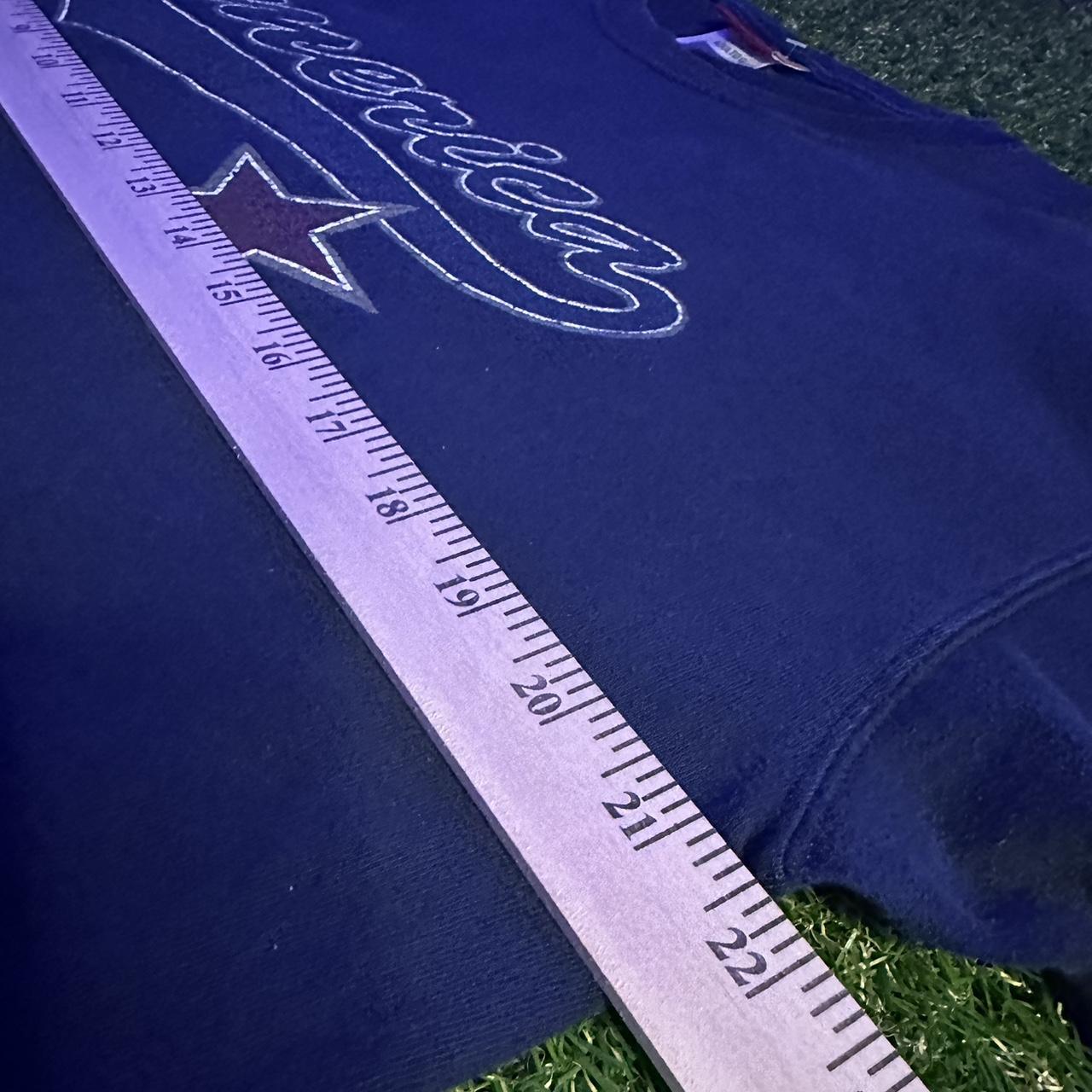 Sonoma Goods for Life Men's Navy and Red Tshirt Depop