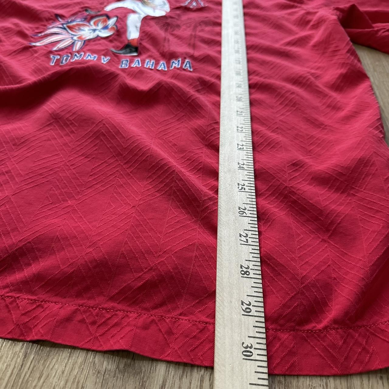 Tommy Bahama Men's Medium Silk Embroidered MLB Baseball Camp Shirt