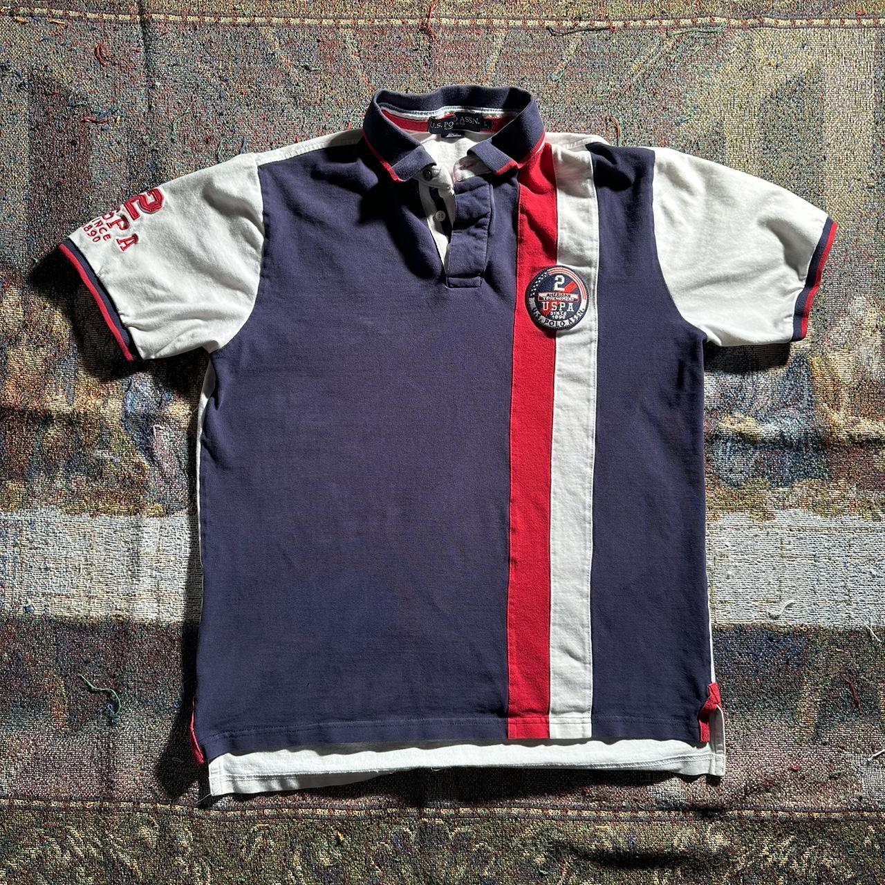 Vintage uspa rugby polo shirt. Dope colorway looks... - Depop