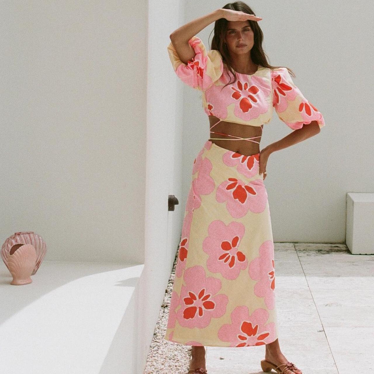 Sabo skirt set Jaide Midi Skirt & top Skirt size... Depop