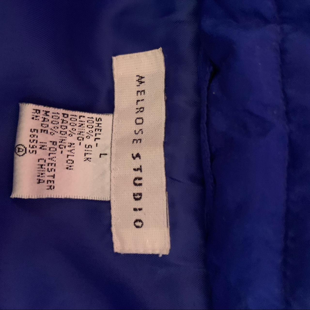 Royal Blue vintage padded coat in great condition!... Depop