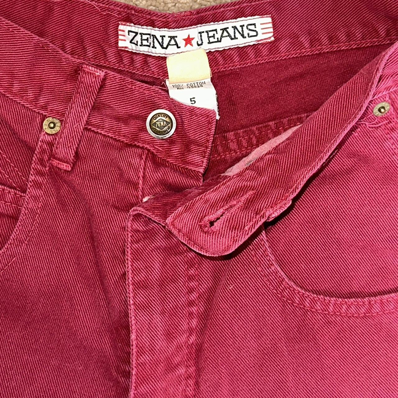 Zena Jeans Women's Red Jeans | Depop