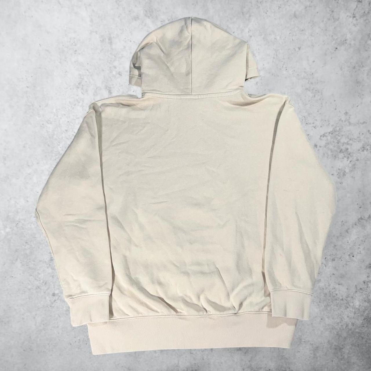 cream nike swoosh hoodie