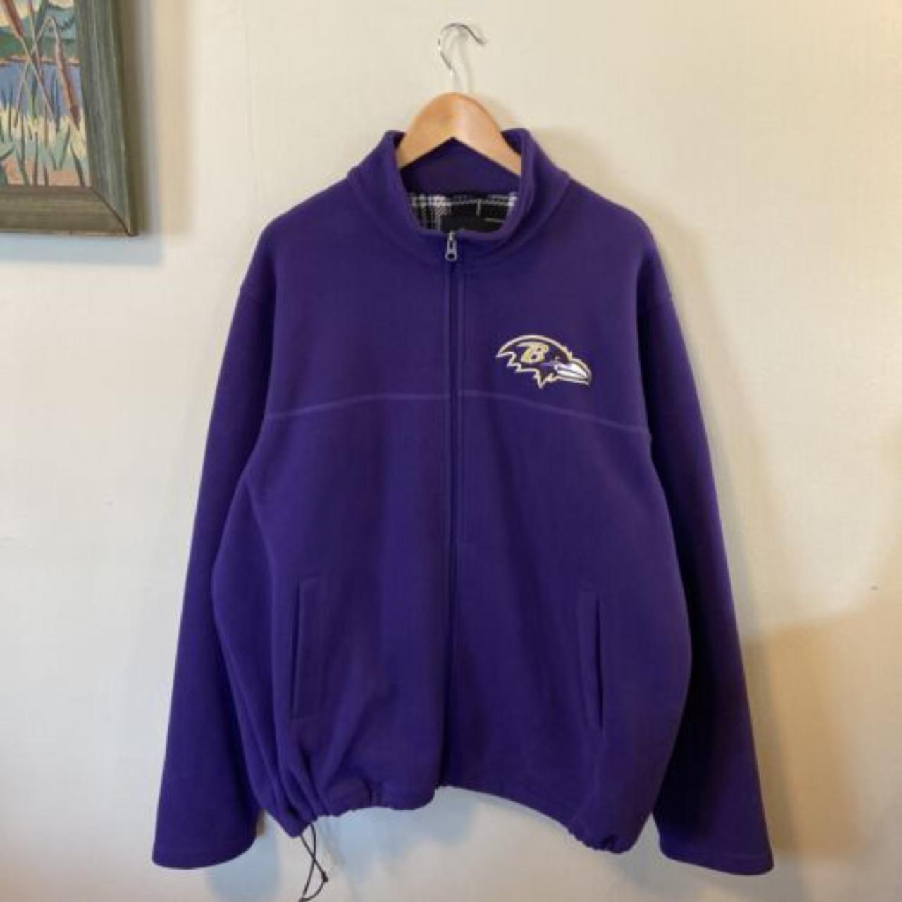 Baltimore Ravens Fleece Jacket Purple Full Zip NFL - Depop