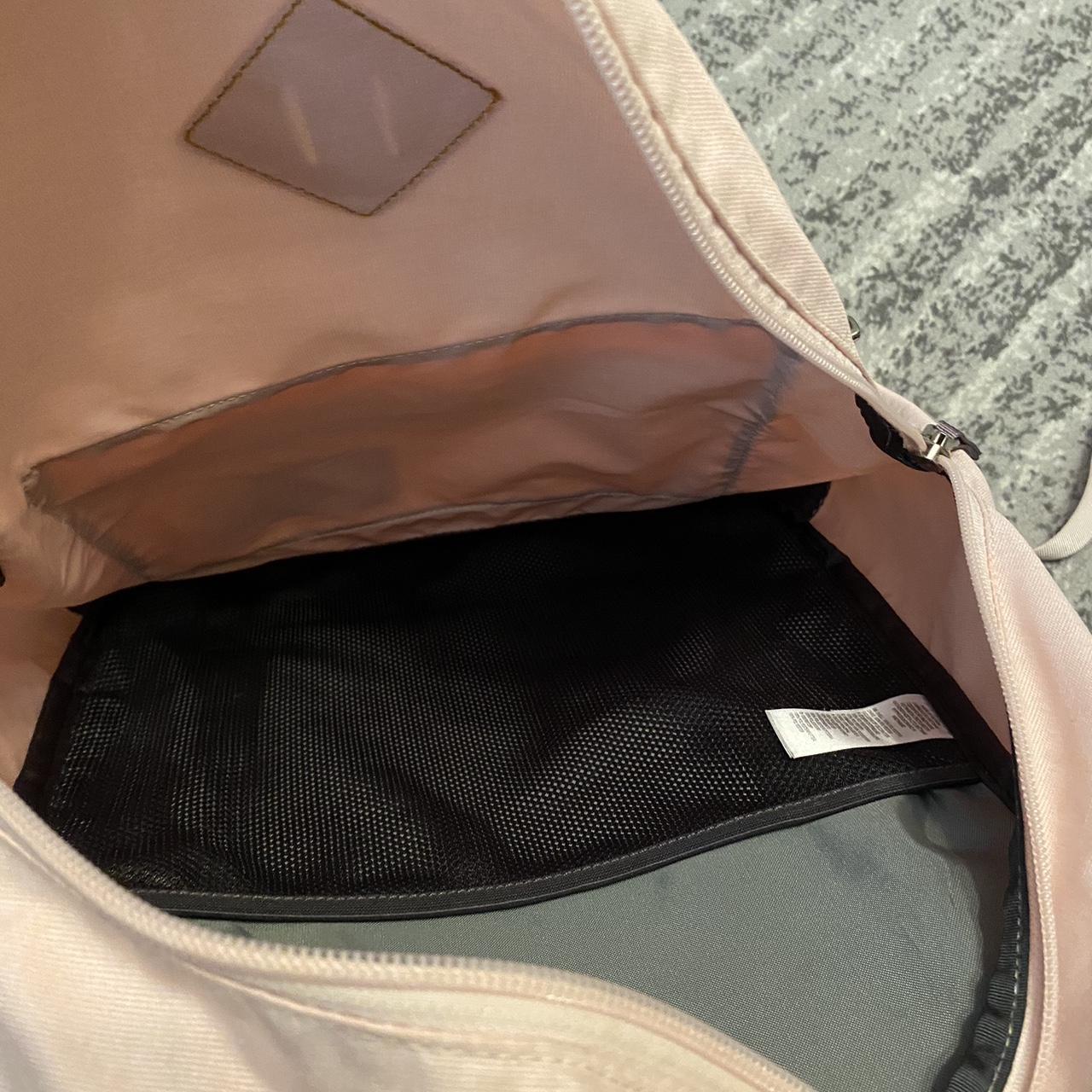 pink North Face backpack Depop
