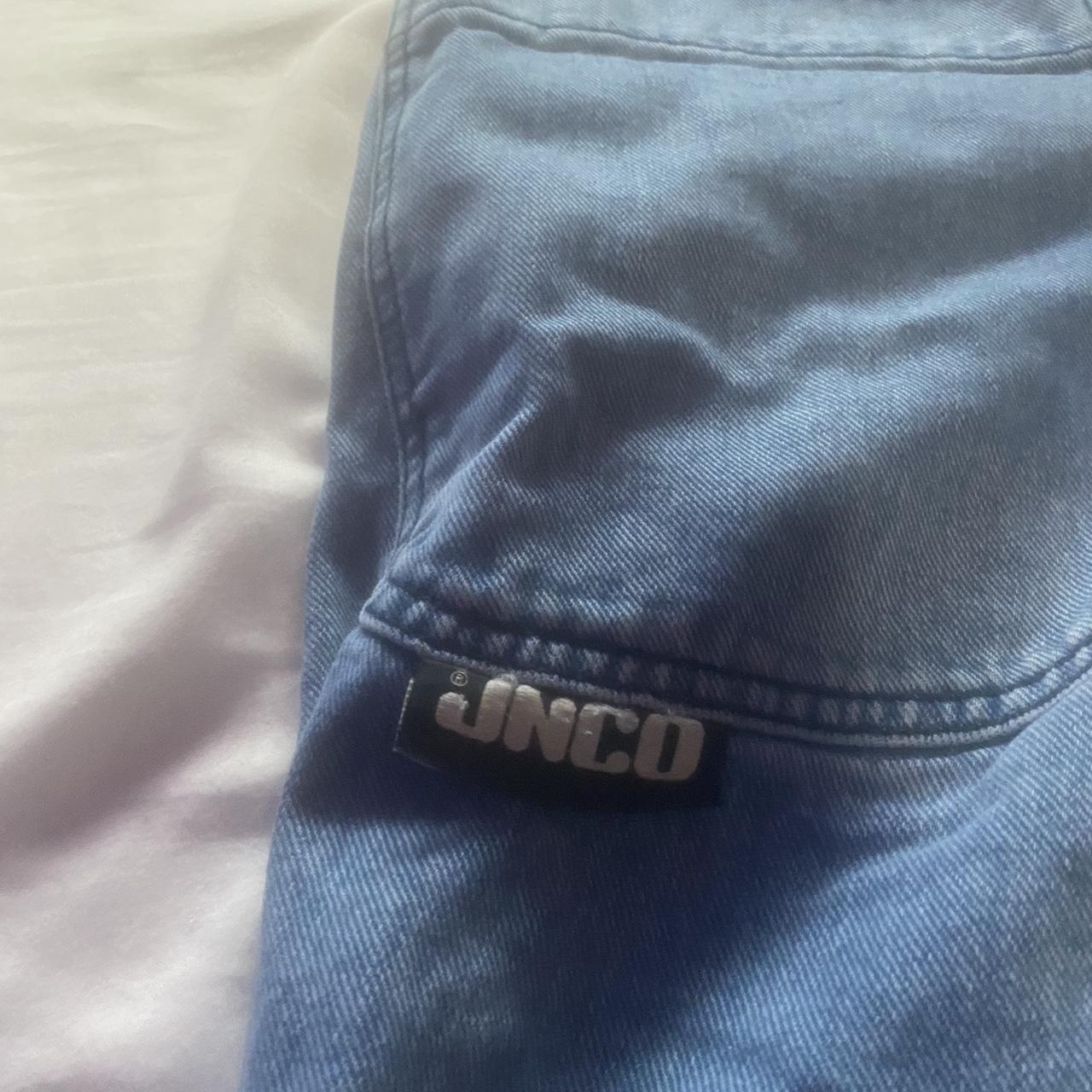 classic 90’s very baggy jncos, patch on the back... - Depop