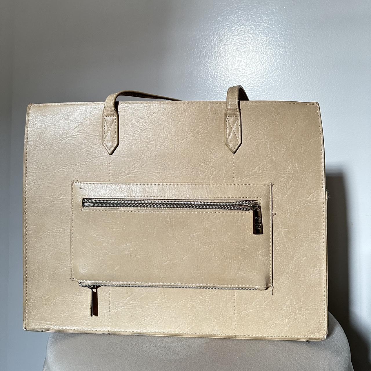 BEIS: The Work Tote in Beige (with strap) Depop