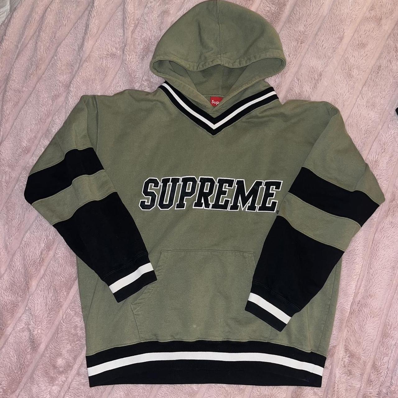 SUPREME hoodie green Depop