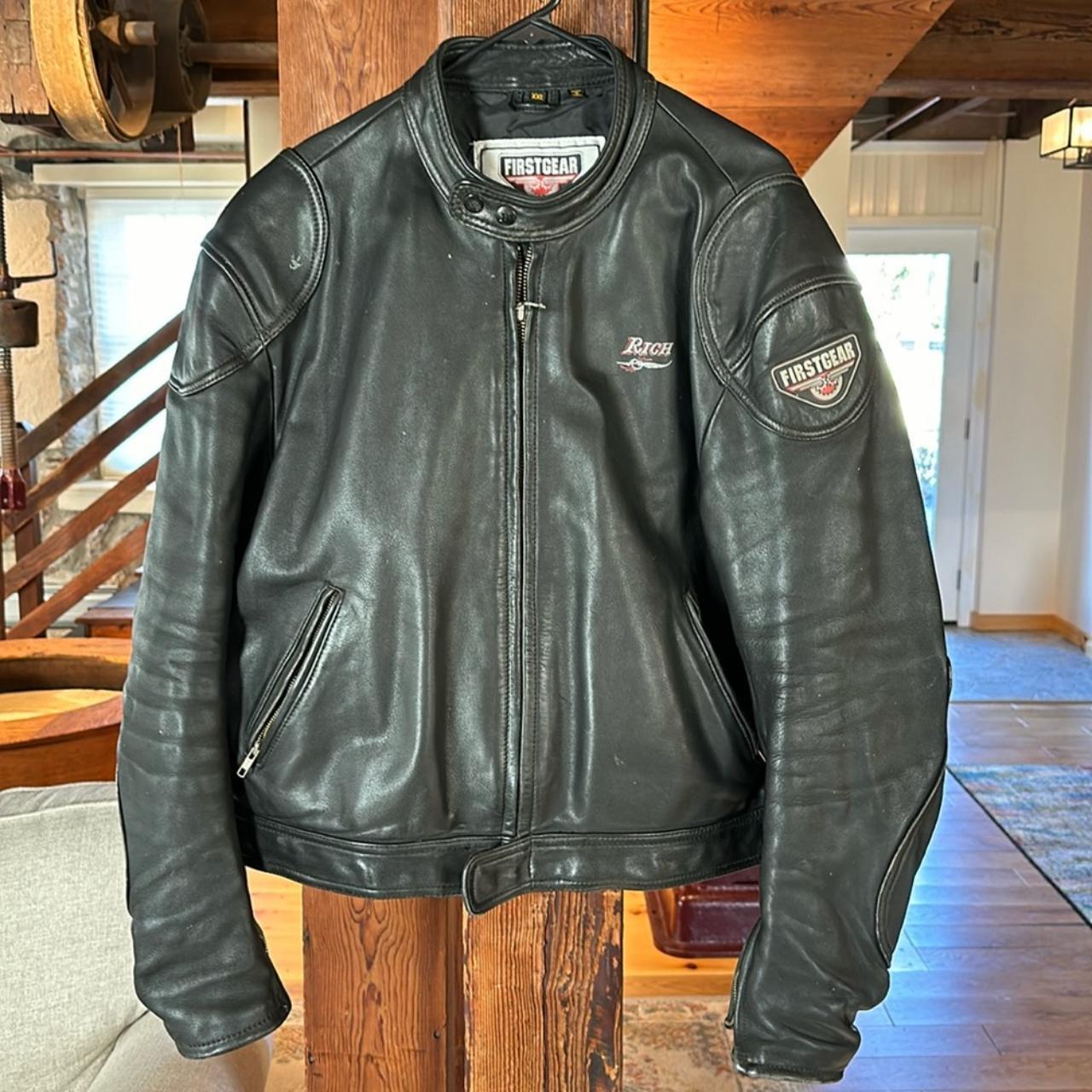 First gear leather on sale jacket