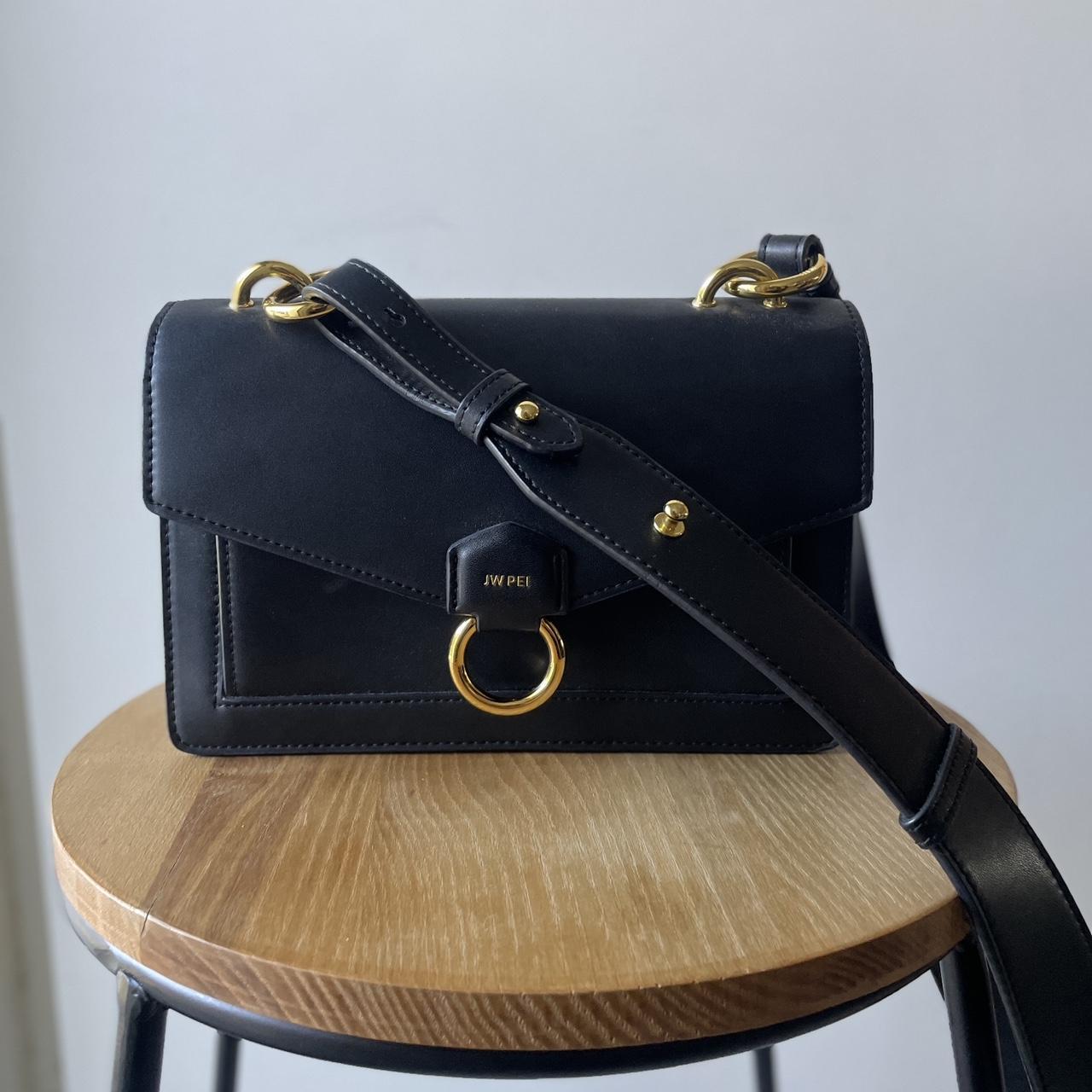 JW Pei The Envelope Crossbody Thick Strap Black... - Depop