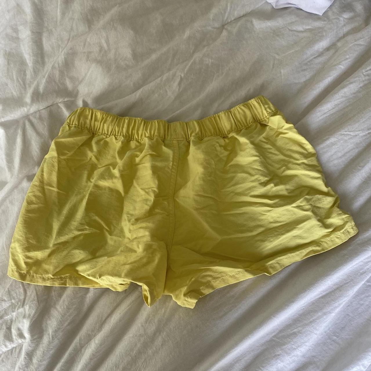 Patagonia Women's Yellow Shorts Depop