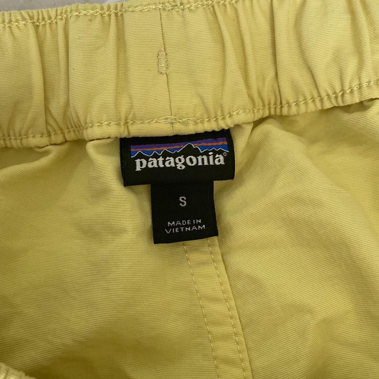 Patagonia Women's Yellow Shorts Depop