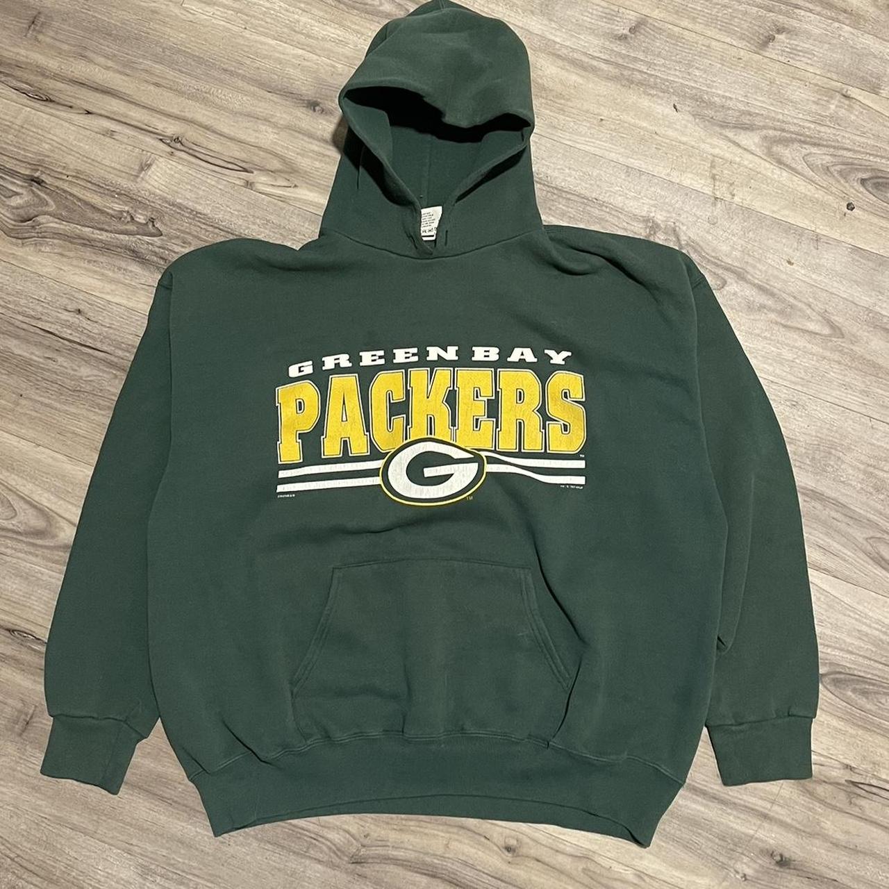 Vintage 1997 GreenBay Packers hoodie Lee sport size... - Depop