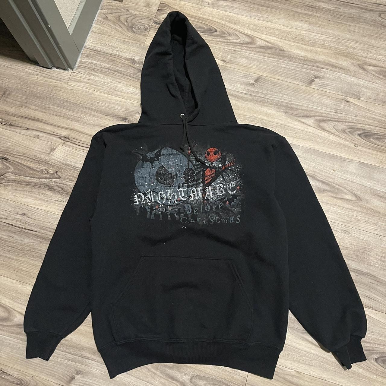 Disney Men's Black and Red Hoodie | Depop