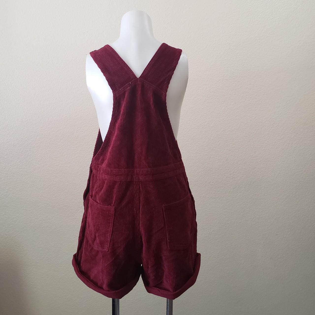 Princess Polly Women's Burgundy Dungareesoveralls Depop