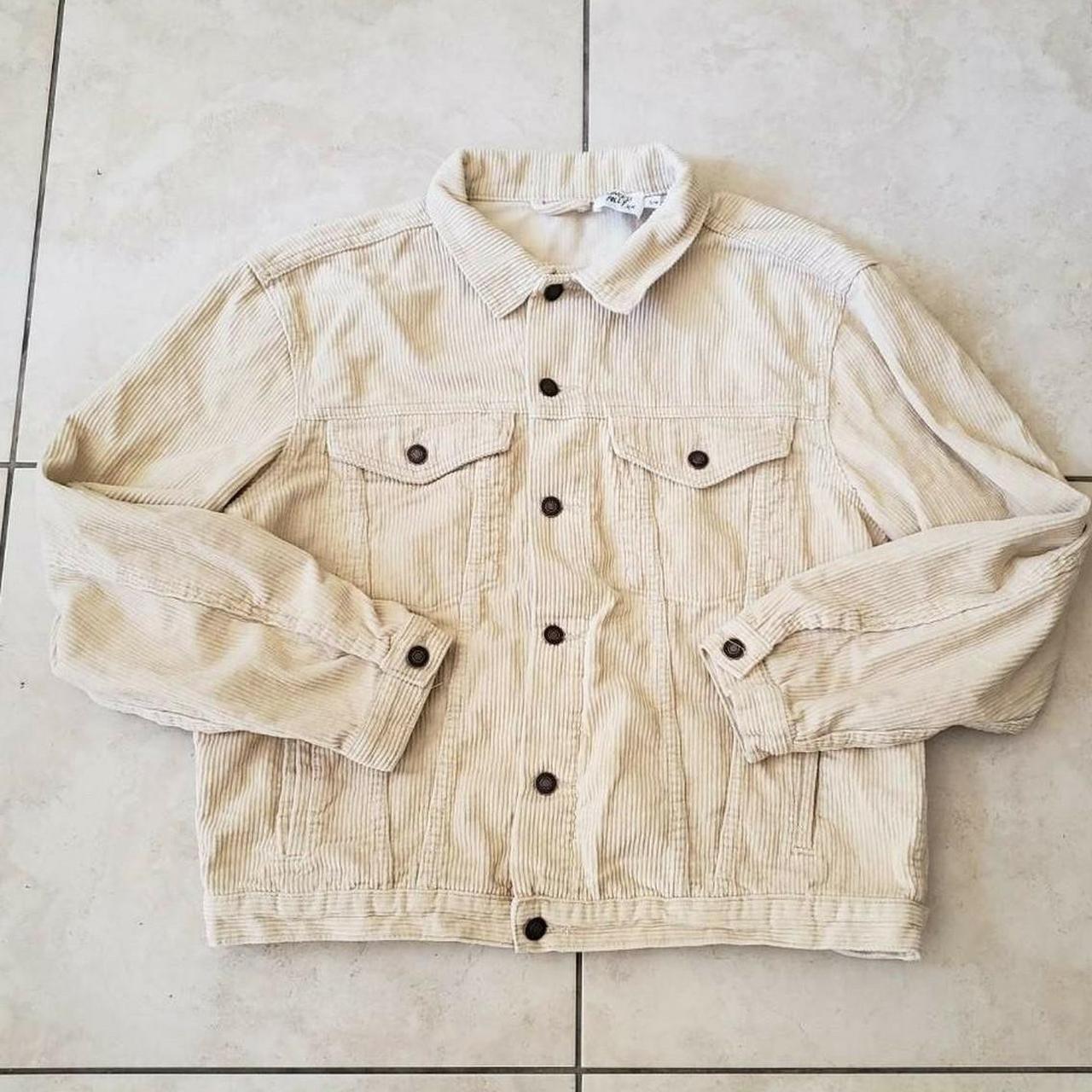 Cream hot sale cord jacket