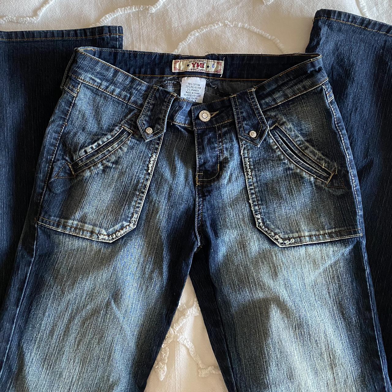 Ymi Jeans Women S Blue And Navy Jeans Depop