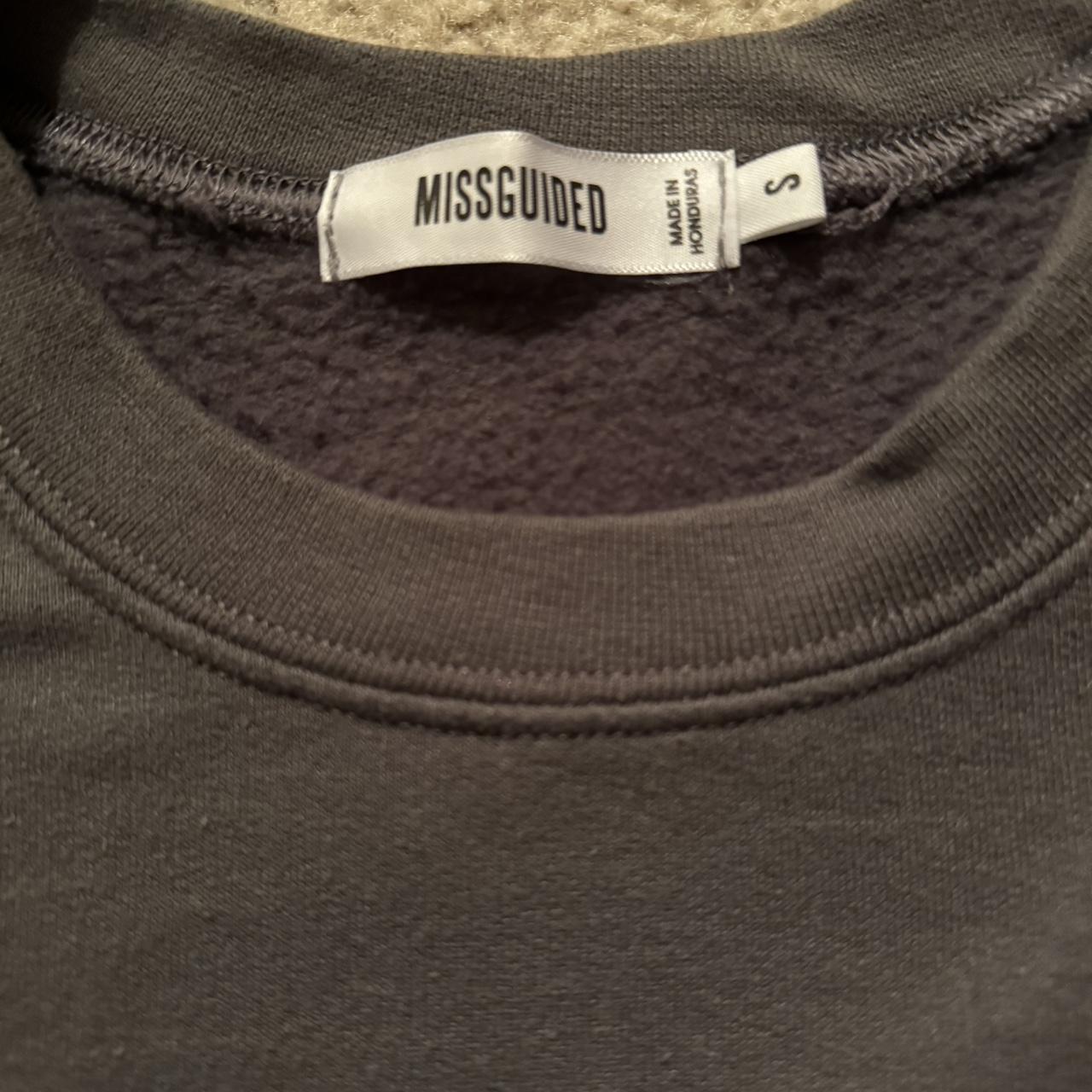 Missguided best sale grey sweatshirt