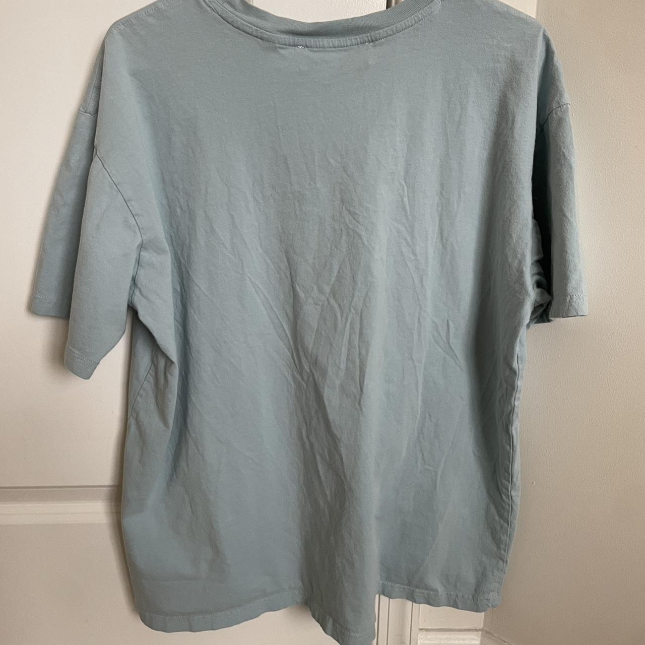 playboy baby blue tee large - Depop