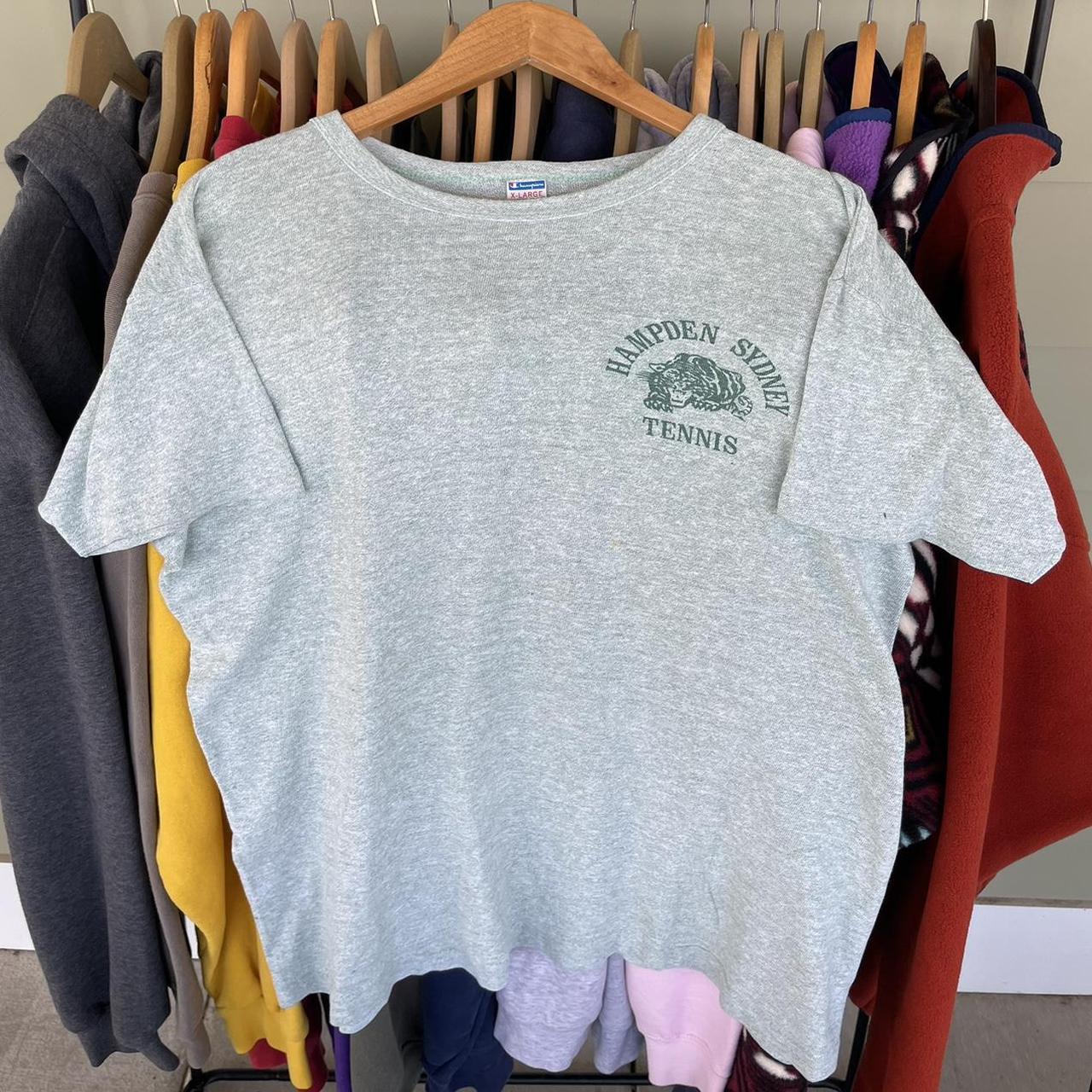 Vintage 70s Champion x Hampden Sydney Tennis sage... Depop