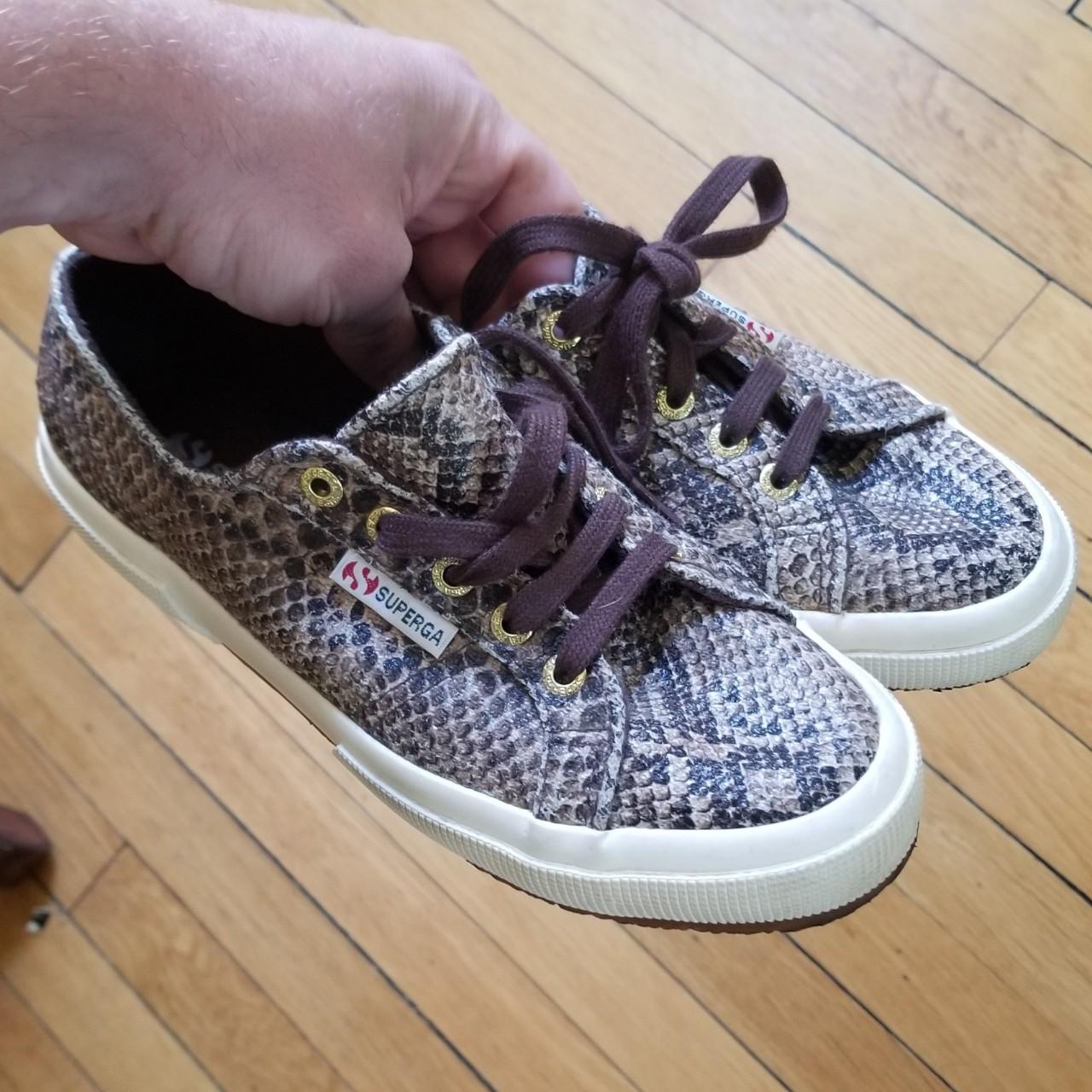 Superga Italian Design Snakeskin Style Sneakers. Depop