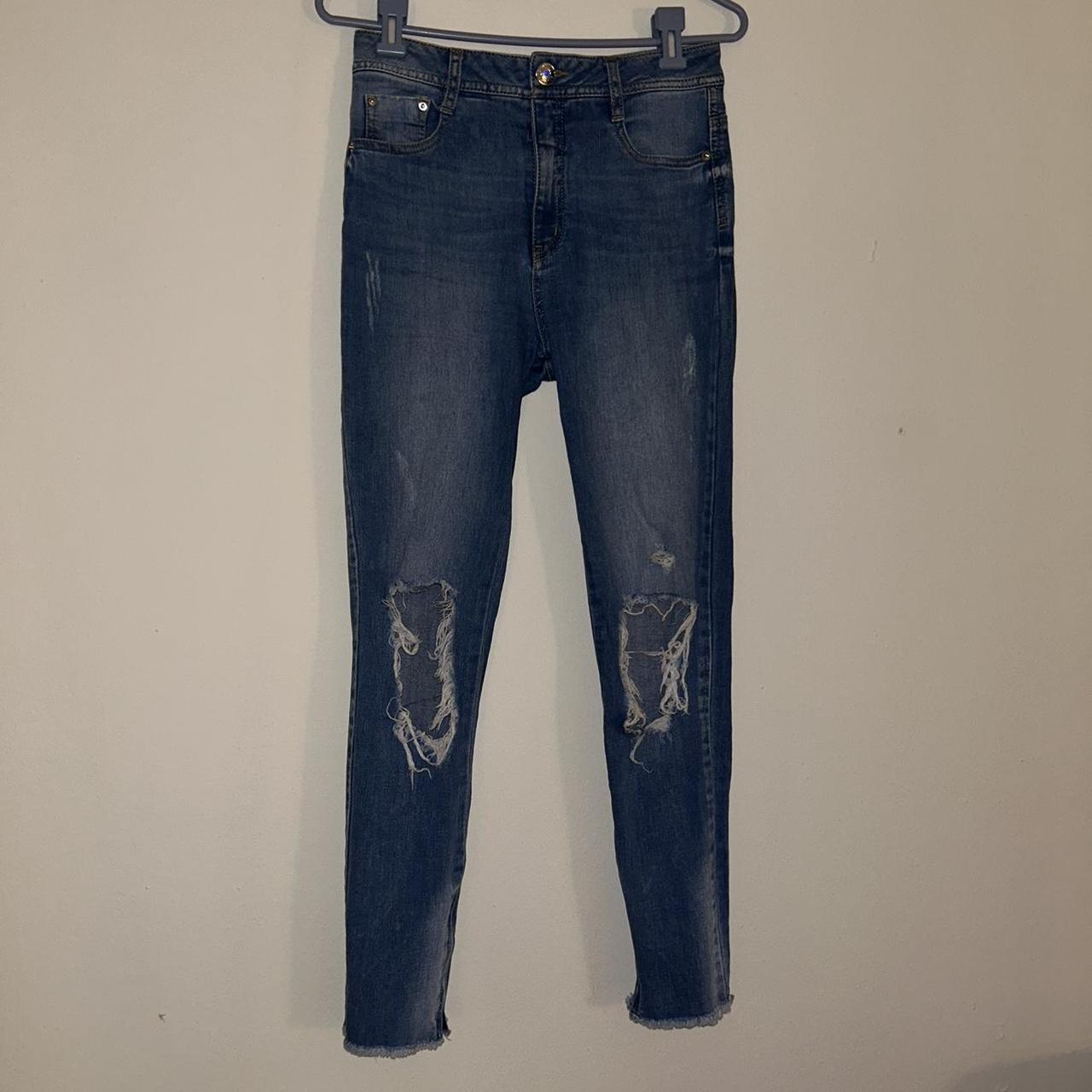 Women's Topshop Ripped & Distressed Jeans