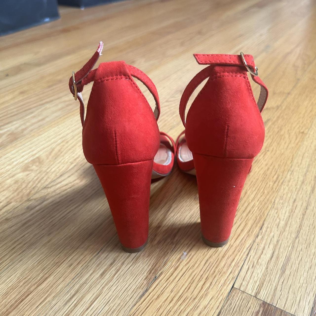 justfab red heels