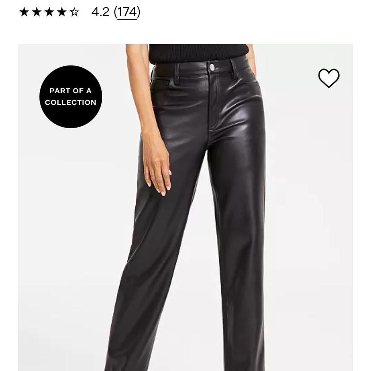 Inc faux leather store pants