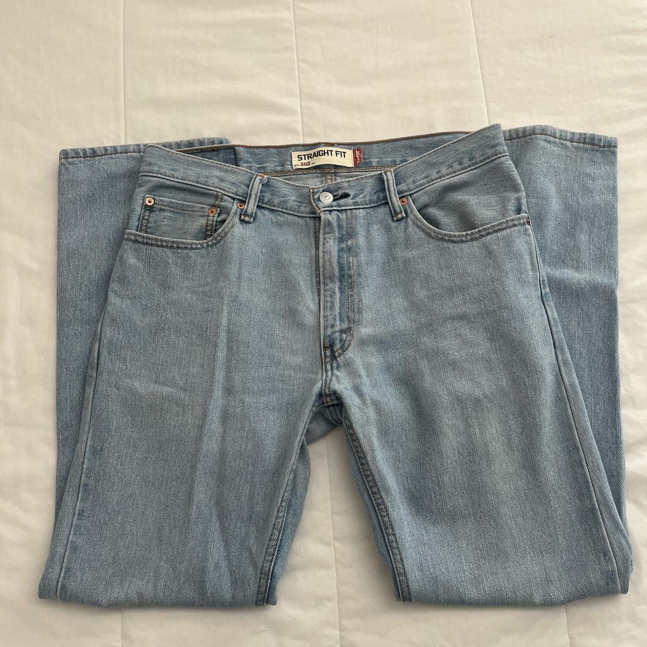 Light Denim Levi Jeans Size: 32x30 Style: 505 Dm... - Depop