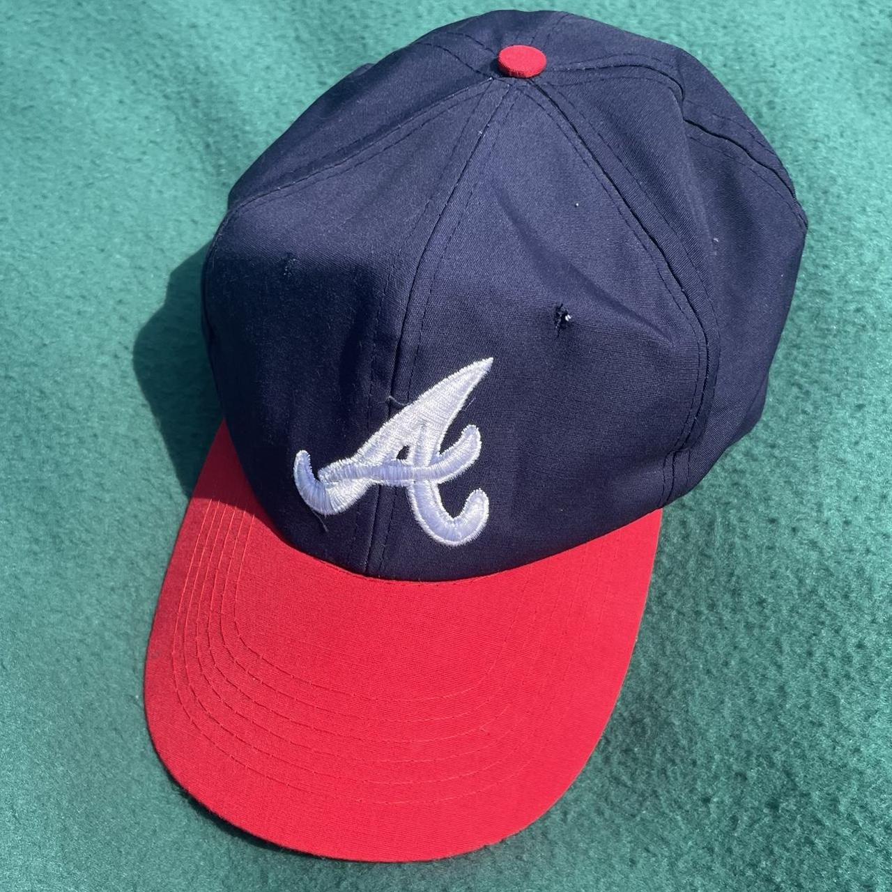 MLB Hat ╬ Vintage 90s Atlanta Braves MLB SnapBack - Depop