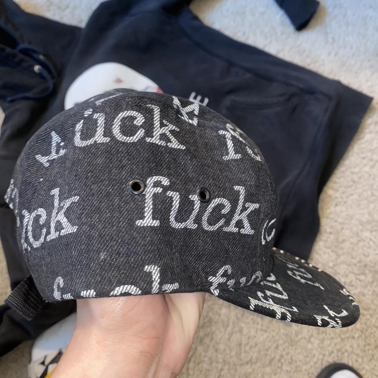 Supreme Fuck denim camp cap 2013, Supreme 2013 Fuck...