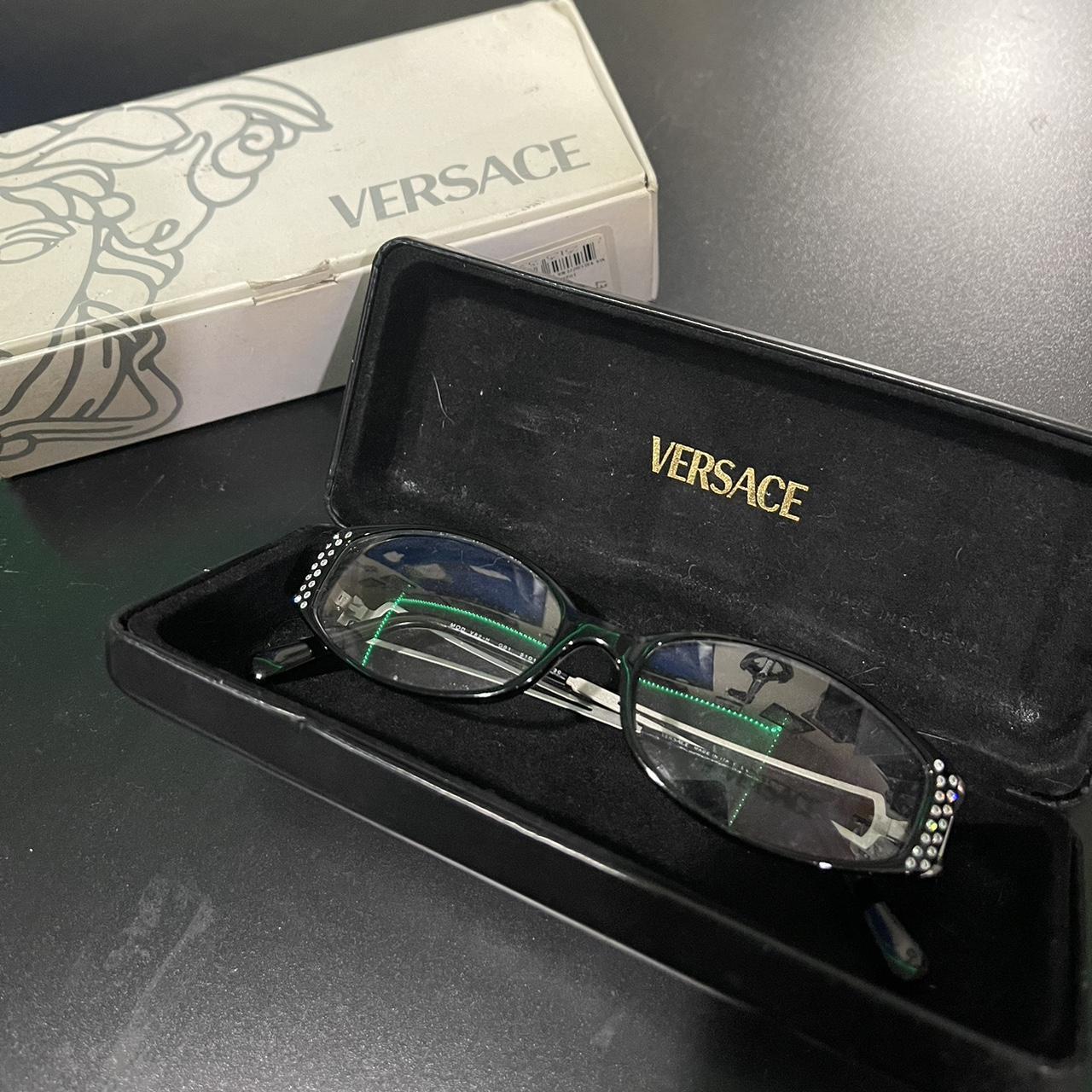 Vintage authentic Versace reading glasses! Black and... Depop