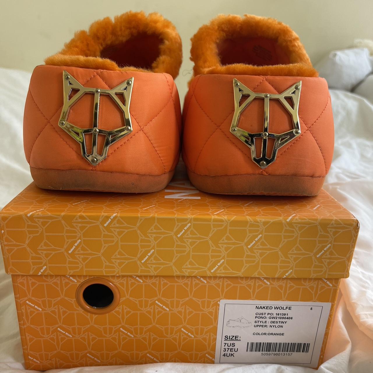 Naked Wolfe Women S Orange Sandals Depop