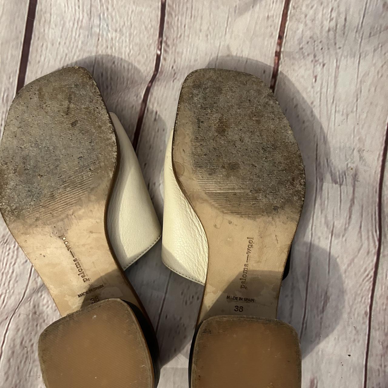 Paloma Wool Women's Tan Slides | Depop