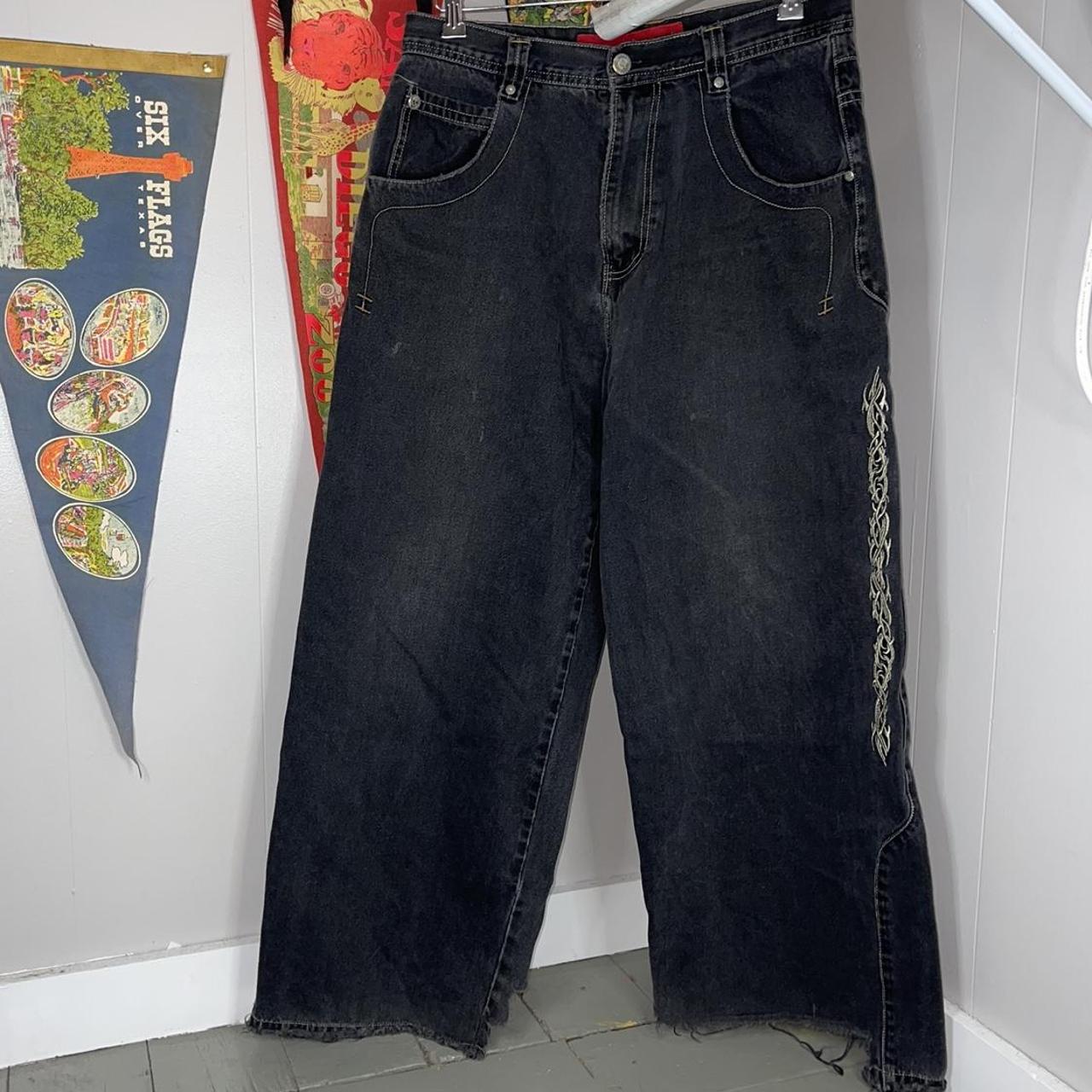 Y2K JNCO Jeans VINTAGE Measurements: Fits like:... - Depop