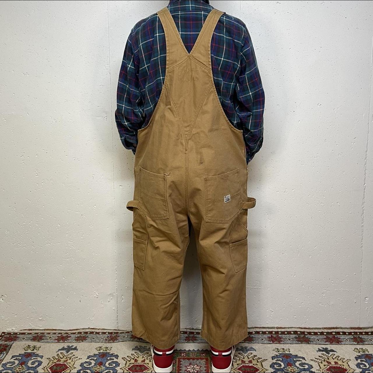Levi's Men's Tan Dungareesoveralls Depop