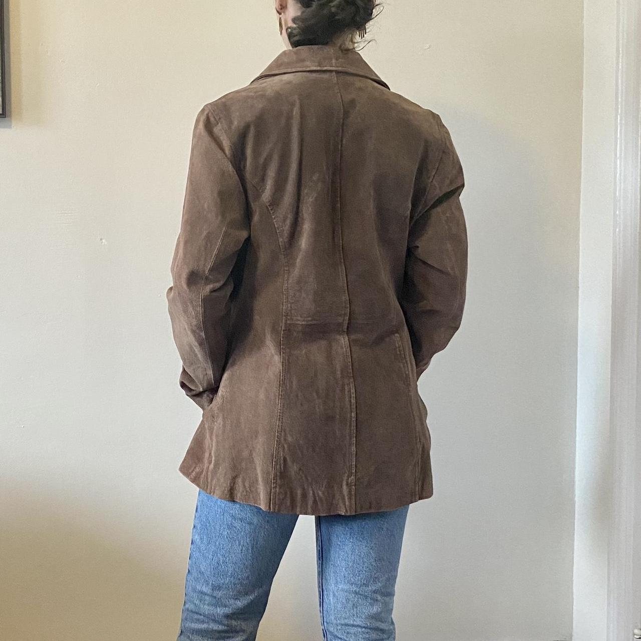 Vintage chocolate brown suede jacket This a classic... - Depop