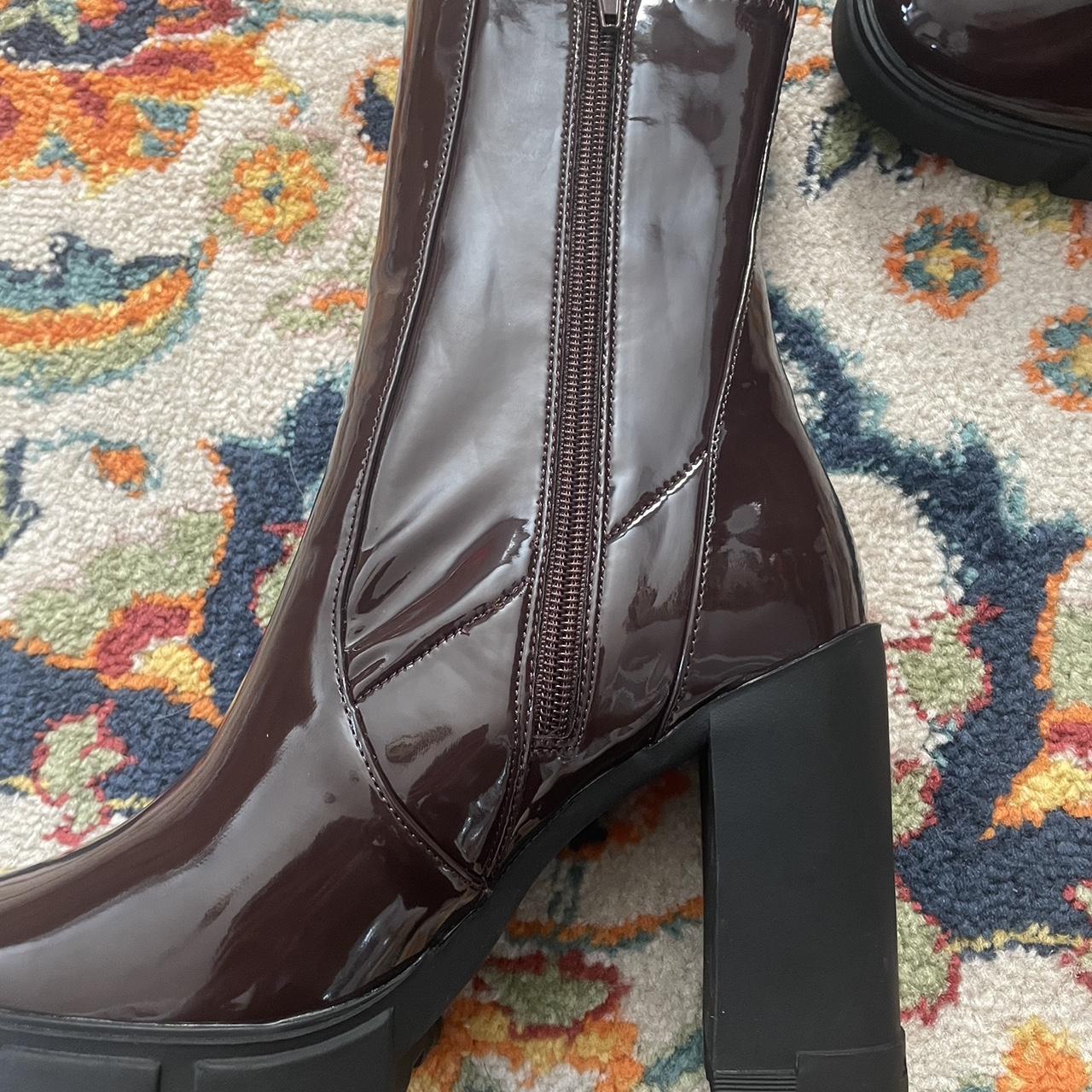 Aldo burgundy boots hotsell