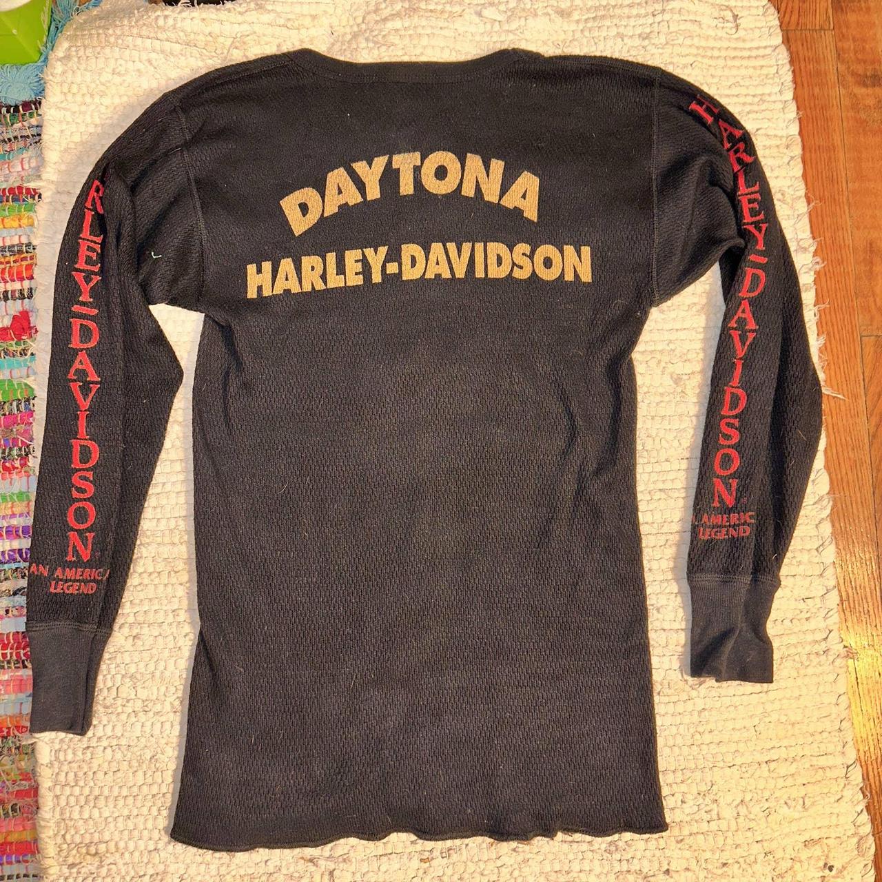 VINTAGE UNISEX discount HARLEY DAVIDSON THERMAL TEE HOLOUBECK